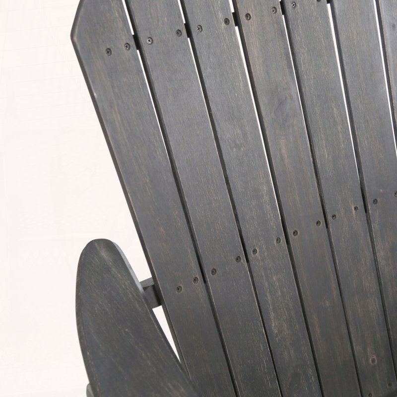 Chaise berçante Adirondack en bois d'acacia