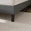 Chic Upholstered Platform Wingback Bed Frame No Box Spring Needed-853421290-853421291
