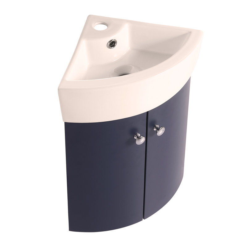 Ensemble de meuble-lavabo de coin pour salle de bain en coin