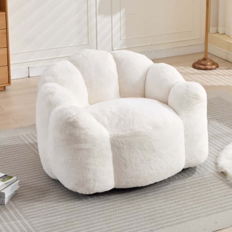 Bean Bag Chair, Lotus Compression Sofa With Carry Handle, No Assembly Required, Lightweight For Living Room, Bedroom, Dorm