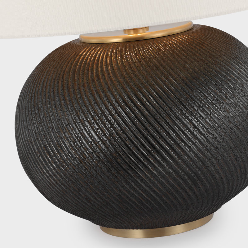 Mirelle Table Lamp, Crystal Bronze