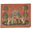 Hand-Knotted High-Quality Rust and Green Area Rug