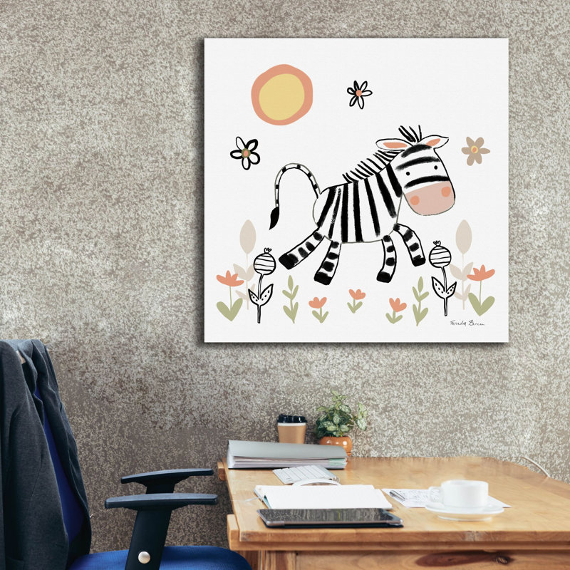  «Baby Zebra» par Farida Zaman, art mural sur toile