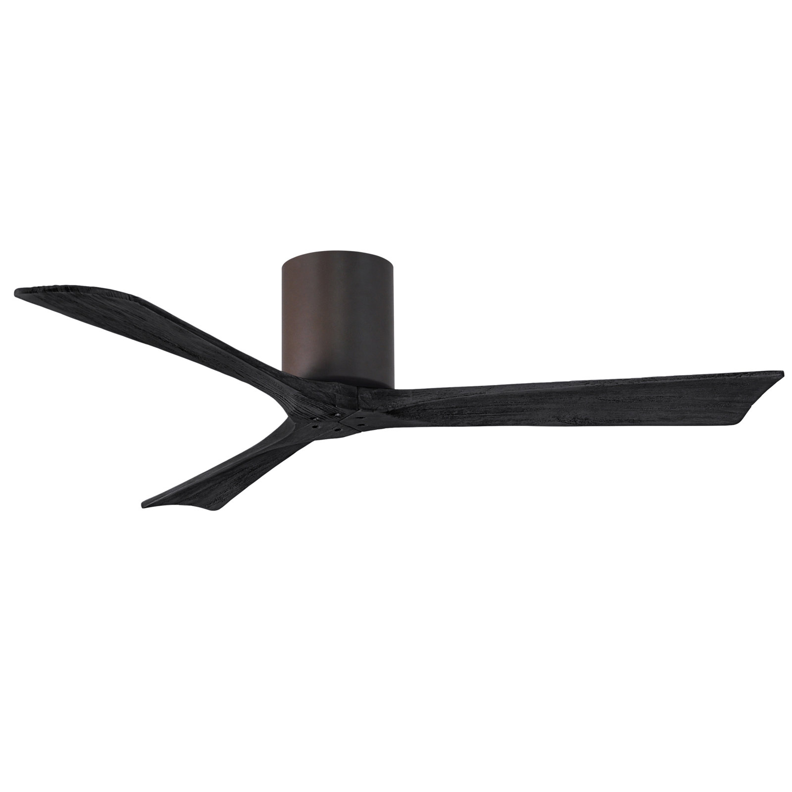 Olivier 3 Blade Ceiling Fan, Textured Bronze, Matte Black, 52"