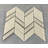 1.5" x 4.25" Glass Chevron Mosaic Wall Tile-74167542