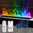 APP RGB Electric Fireplace 3D Water Vapor Fireplace Recessed Multicolour Realistic Atomized Flame,with Water and Remote Control Electric Steam Fireplace Stove(Size: W7.87x H8.27 in)-1389246626-1376745593