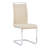 Modern 5-Piece Dining Set With Faux Marble Tabletop And 4 Upholstered C-Frame PU Leather Chairs-323867911-323867931
