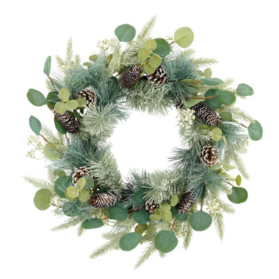 Artificial Pine Cone Eucalyptus Wreath