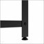 Table basse carrée à double couche avec compartiment caché et verrou d'empreinte digitale - Design élégant en marbre noir et blanc pour la vie moderne-1561225598