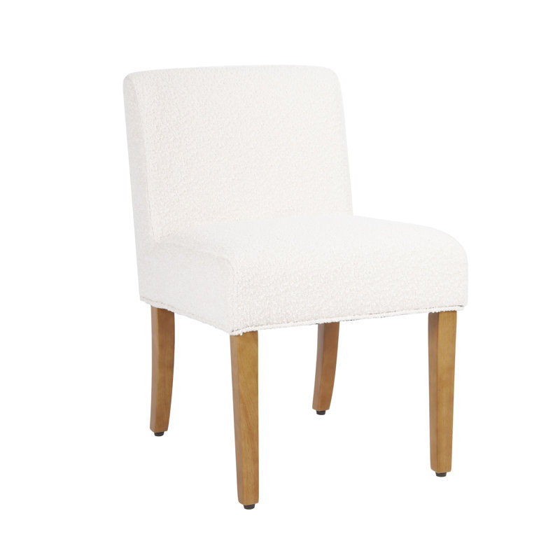 Bhawari Upholstered Dining Chair, Cream Boucle