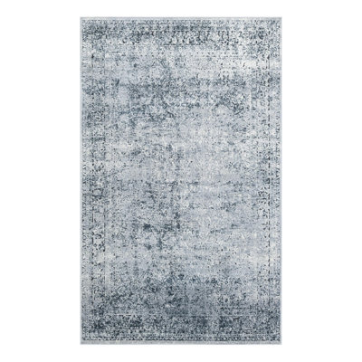 Lanett Oriental Blue/Gray Area Rug