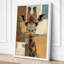 Giraffe in Geometry Modern - Wrapped Canvas-1612865208-1612865210