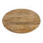 Jaden Round Counter Table In Mid-century Distressed Natural Finish On Solid Wood