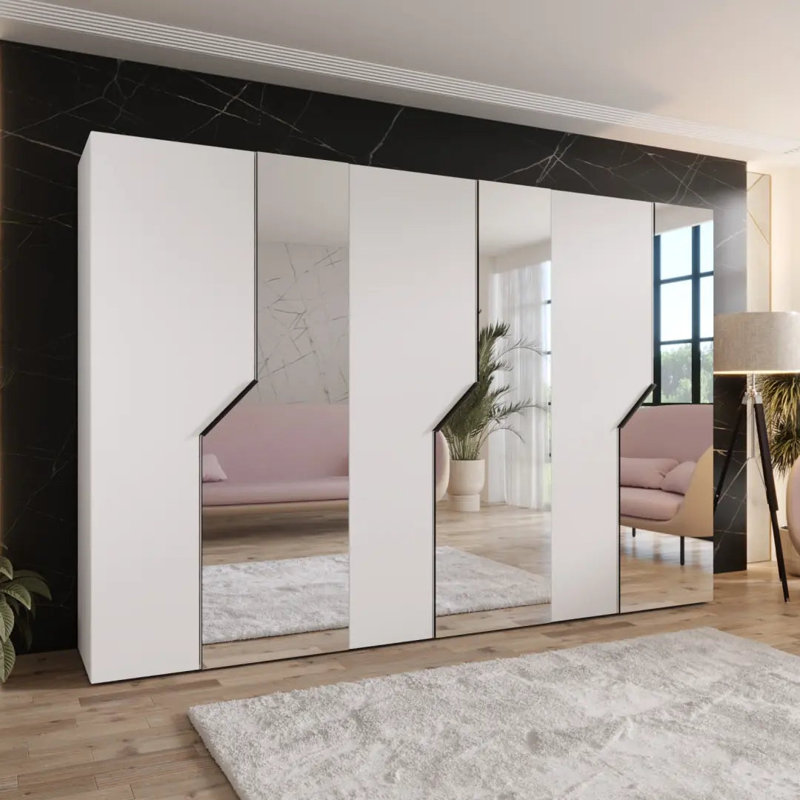 Manufactured Wood Wardrobe, White