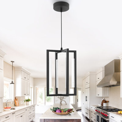 Luminaire suspendu unique et remarquable à DEL 4 lumières givrées Demire