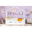 Lit en bois avec 2 tiroirs et tablette de rangement-1034100056