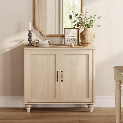 Scarlett Sideboard Cabinet With Bar Hutch, Buffet Cabinet With 2 Doors