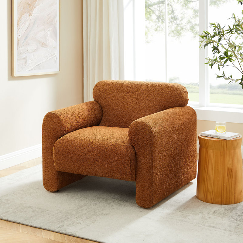 Fauteuil d'appoint rembourré 37 po Kimwana, Boucle curry