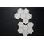 Bianco Dolomite 4 "hexagonal brillant