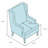 Piersten Upholstered Wingback Chair-99581857