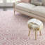 Tapis rose / ivoire à motif géométrique Kardinya-1576885630