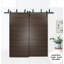 Sliding Closet Barn Bypass Doors | Planum 0010 Chocolate Ash | Sturdy Top Mount 6.6Ft Rails Hardware Set | Wood Solid Bedroom Wardrobe Doors -56" X 84" (2* 28X84)-110275075-110275088