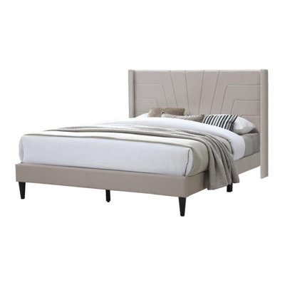 Kaster Upholstered Wingback Bed