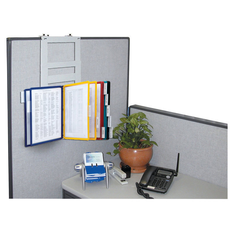DURABLE VARIO Wall Reference System, 10 Panels, Letter, Assorted Colors