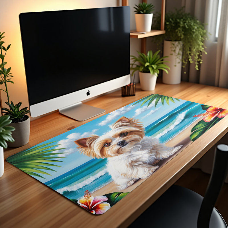 Polyester Desk Pad, 14.4x12.1