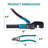 Hydraulic Terminal Crimper Tool With Battery Cable Lug And 9-Pairs Dies