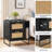 Bennye 21.65'' W Nightstand with Storage and Built-In Outlets,Rattan  Nightstand