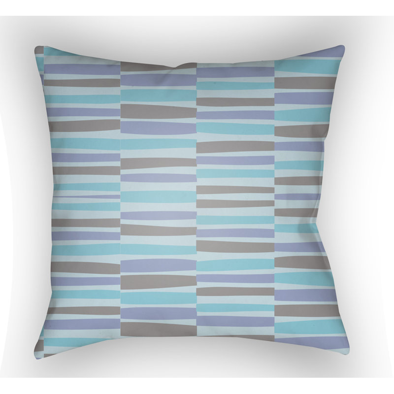 Littles Throw Pillow, Blue, 20" H x 20" W x 5" D