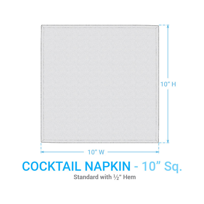  Fireworks Cocktail Napkin Set of 4, 10" Square