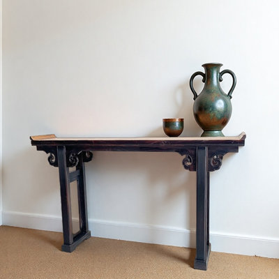 Nouvelle console de style chinois à rebord renversé
