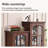 Walnut Solid Wood Display Cases