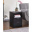 Table de chevet avec station de charge, table de bout à 2 tiroirs, table de bout en bois avec tiroir et tablette d'ouverture, table d'appoint pour chambre à coucher-722043257