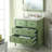 Benton Collection 34 Inch Cottage Freestanding Distressed Green Daleville Bathroom Vanity, Single Sink, Marble Top, Fully Assembled-702968199