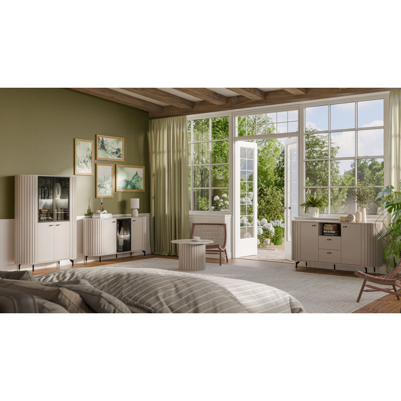 Zante Pedestal Coffee Table, White