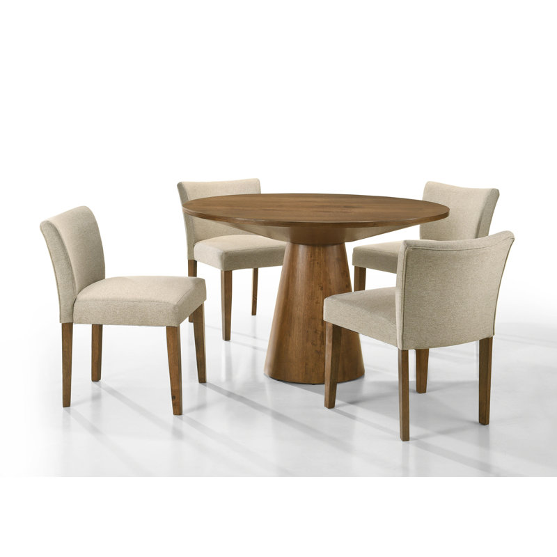 48 po rond TBL, complet, 30" H x 60" W x 60" D, Brown