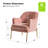 Cleo 26" Wide Contemporary Chair with Recessed Arms-530174132