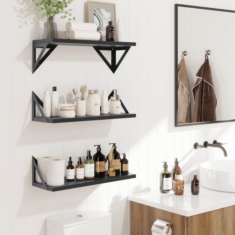 Rossbach Floating Shelf, Black