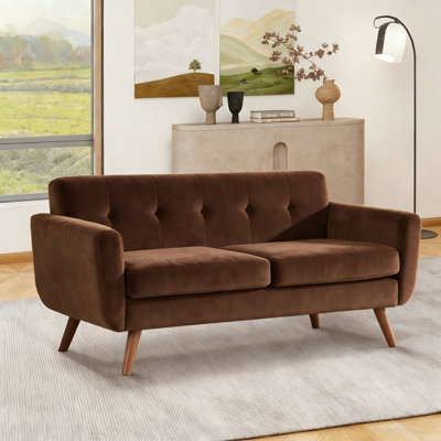 Jadier 66" Upholstered Loveseat Square Sofa
