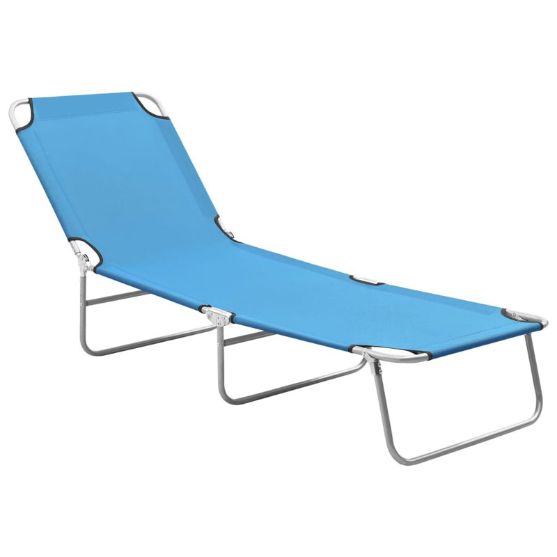 Ambridge 189cm Long Reclining Single Chaise, Turquoise/Blue