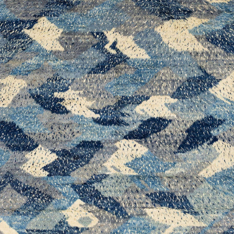 Tapis abstrait moderne 2548, Carré 5 pi
