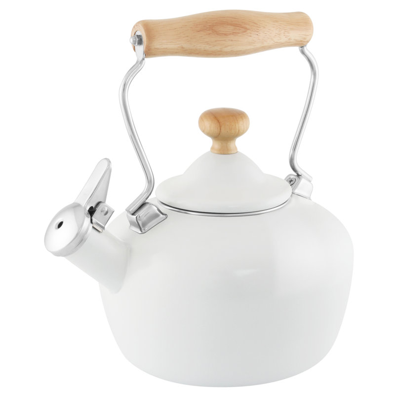 Chantal 1,8 pte Bouilloire pour cuisinière en acier inoxydable, Blanc