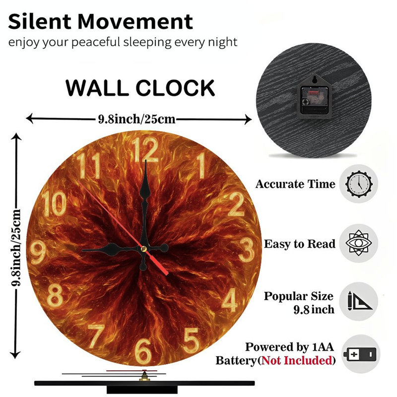 Horloge Fiery