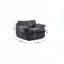 Fauteuil d'appoint pivotant à compression complète-257713564