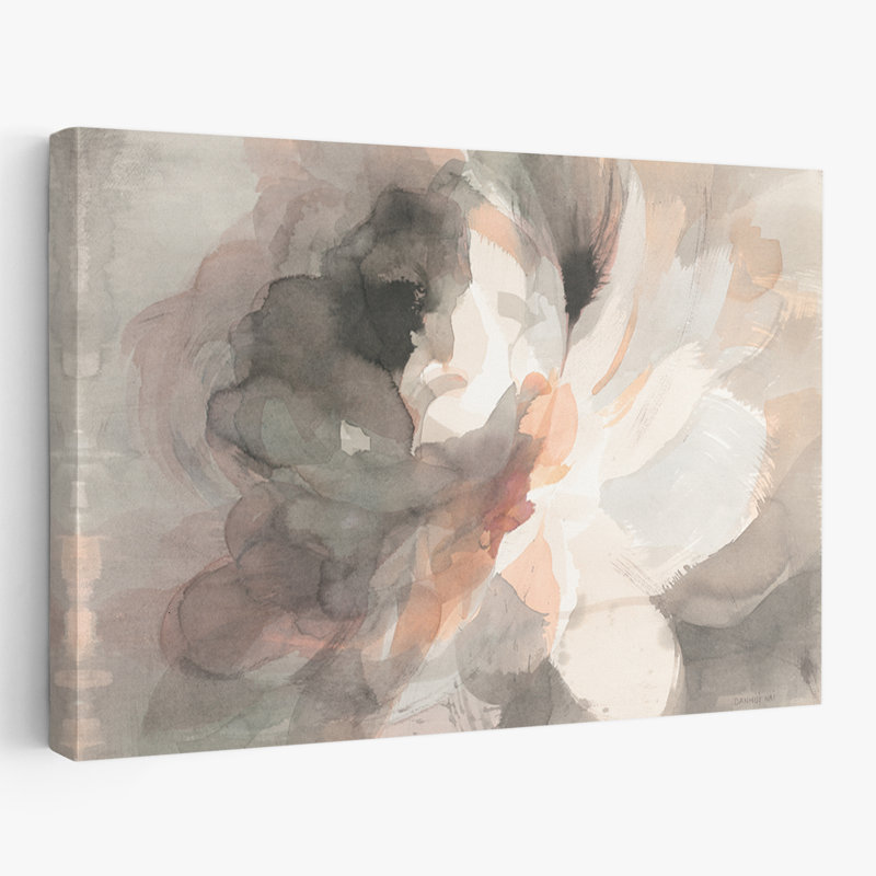 Fleurs abstraites - pivoine abstraite, H 24 po x l 36 po