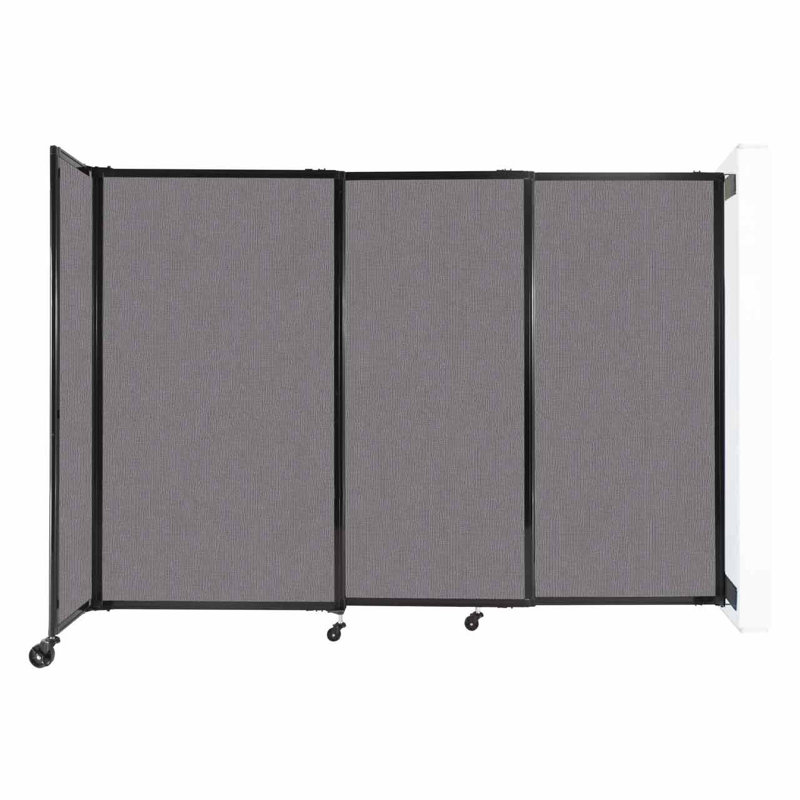Cloison coulissante 5 pi, H 60 po x l 86 po x P 33 po, Ardoise