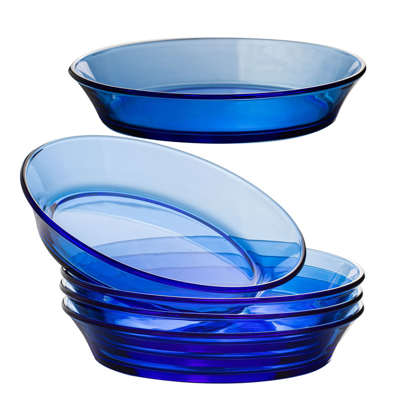 Assiette creuse de 7,8 po Lakevia, Bleu
